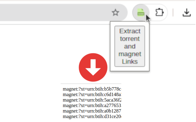 Torrent Link Extractor chrome谷歌浏览器插件_扩展第1张截图