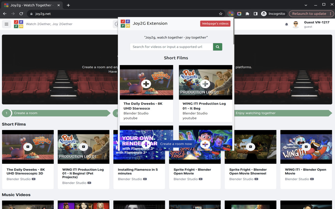 Watch Together On Joy2g chrome谷歌浏览器插件_扩展第1张截图