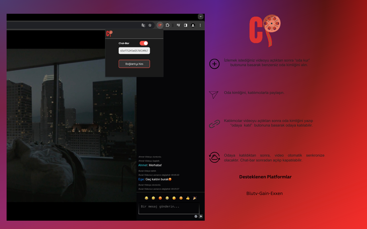 CineParty chrome谷歌浏览器插件_扩展第1张截图