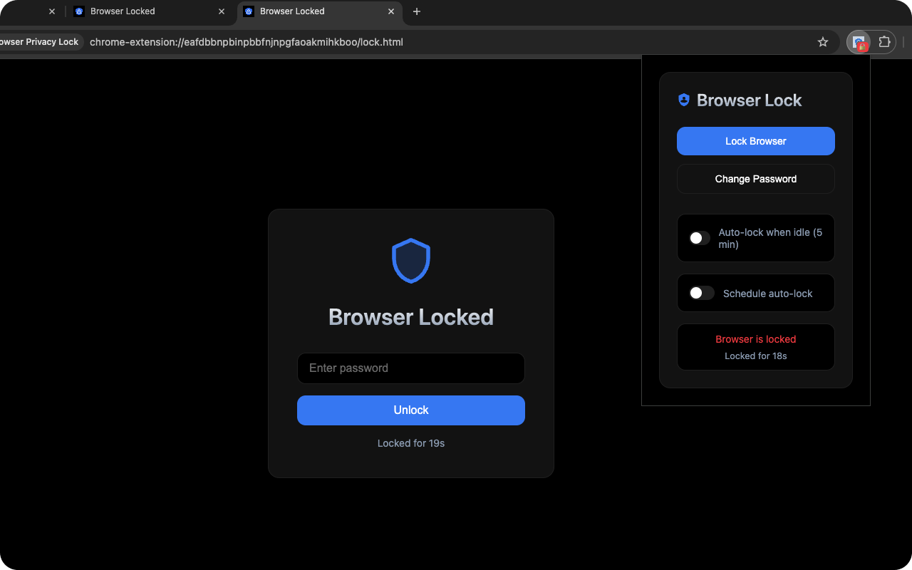 SecureTab - Browser Privacy Lock chrome谷歌浏览器插件_扩展第1张截图