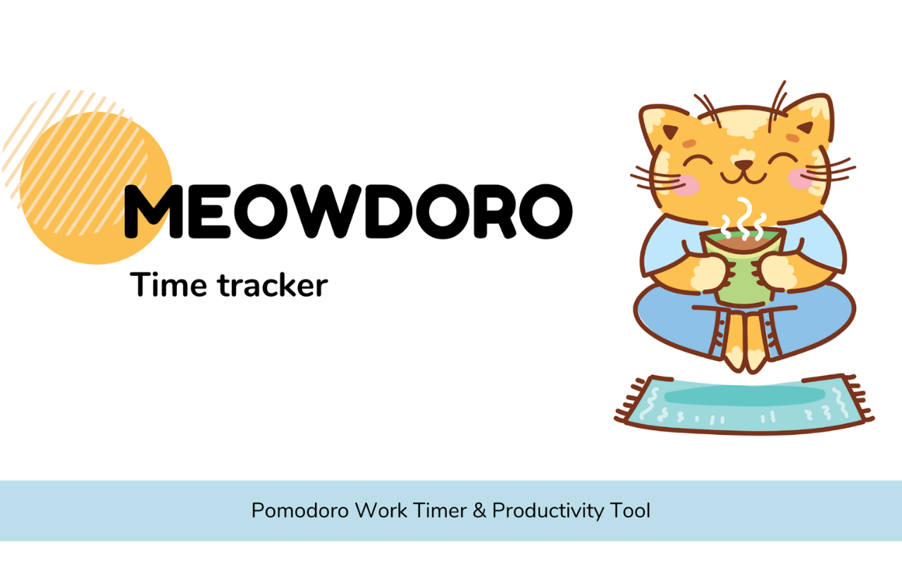 Meowdoro Tracker - Pomodoro Work Timer & Productivity Tool chrome谷歌浏览器插件_扩展第1张截图