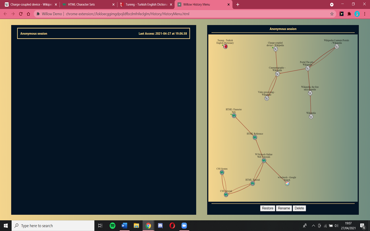 Willow: Graph-Based Browsing chrome谷歌浏览器插件_扩展第2张截图