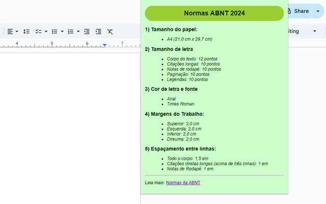 Normas da ABNT chrome谷歌浏览器插件_扩展第1张截图