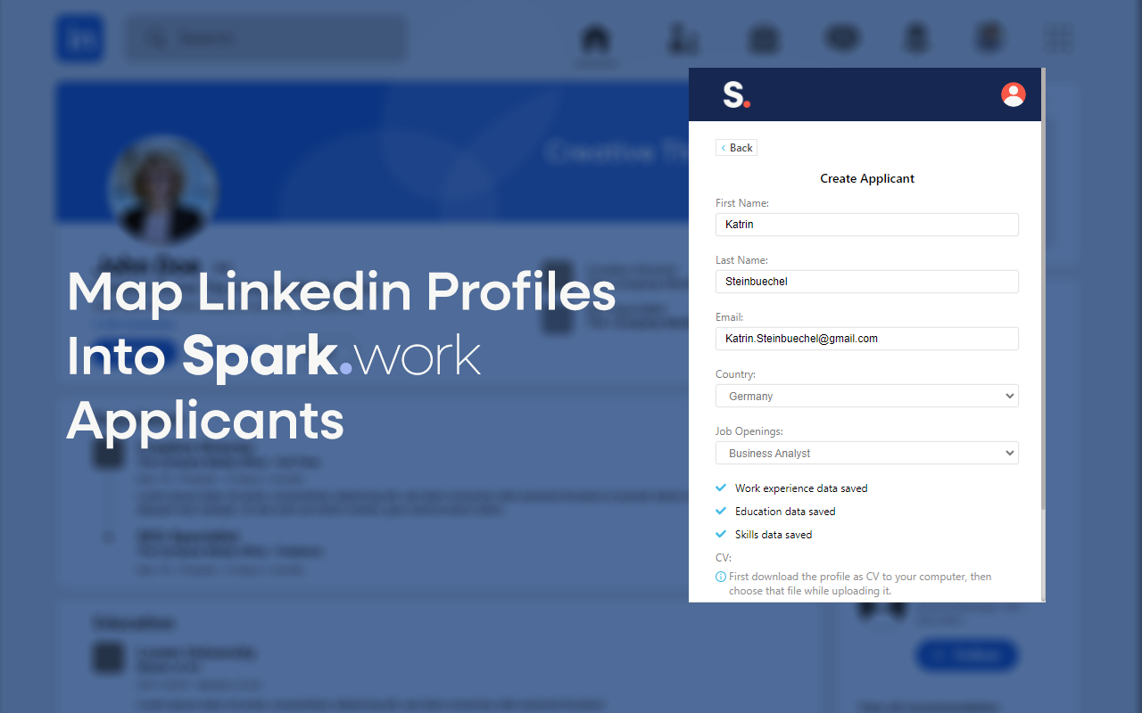 Spark.work LinkedIn Extension chrome谷歌浏览器插件_扩展第1张截图