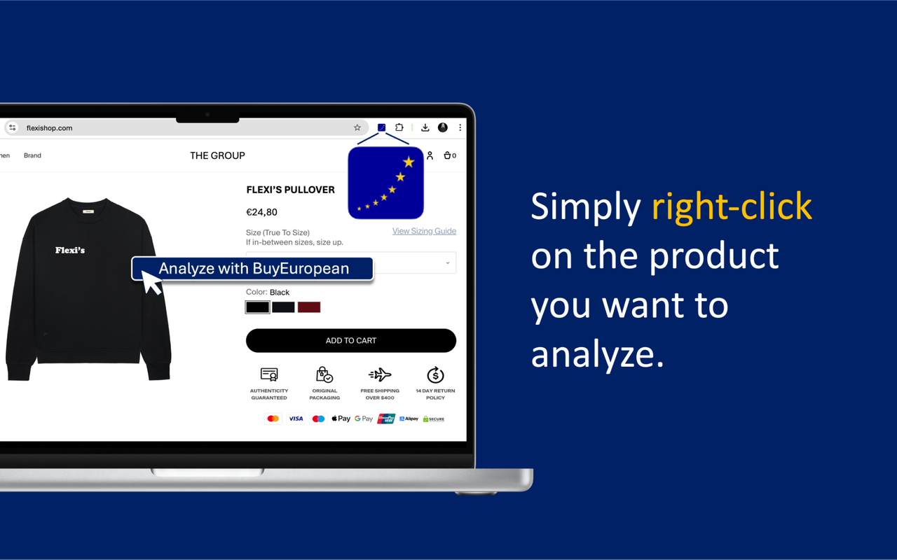 BuyEuropean chrome谷歌浏览器插件_扩展第1张截图