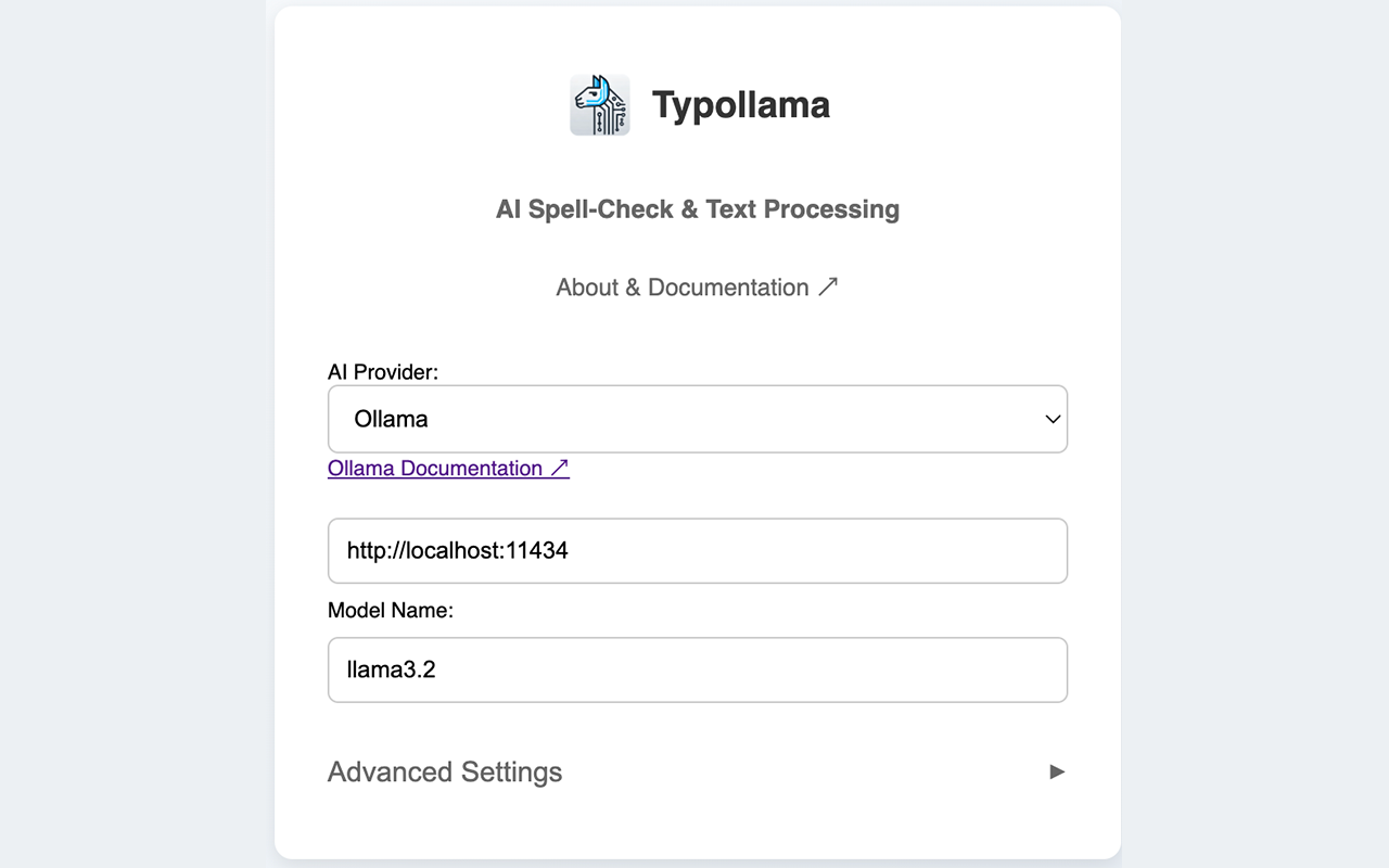 Typollama – AI Spell-Check & Text Processing chrome谷歌浏览器插件_扩展第1张截图