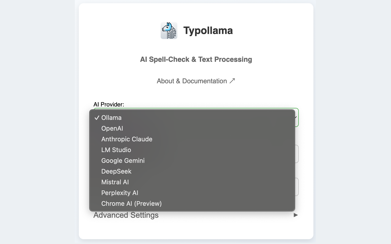 Typollama – AI Spell-Check & Text Processing chrome谷歌浏览器插件_扩展第4张截图