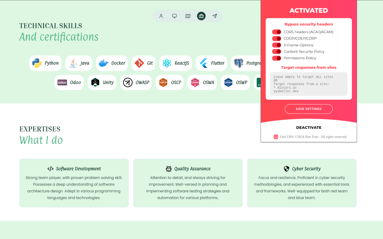 DisCORS chrome谷歌浏览器插件_扩展第1张截图