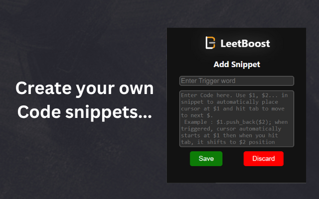 LeetBoost: Auto-Complete for LeetCode chrome谷歌浏览器插件_扩展第3张截图