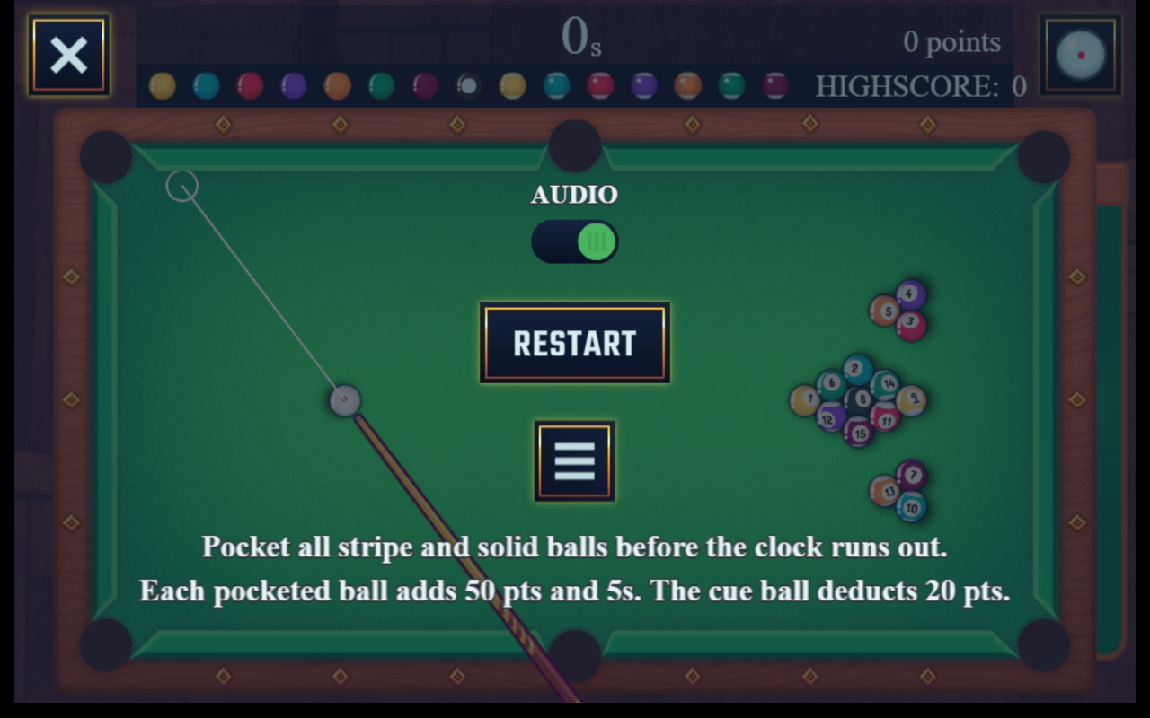 Poll Glub 游戏 - 享受免费的快速台球比赛！ chrome谷歌浏览器插件_扩展第4张截图