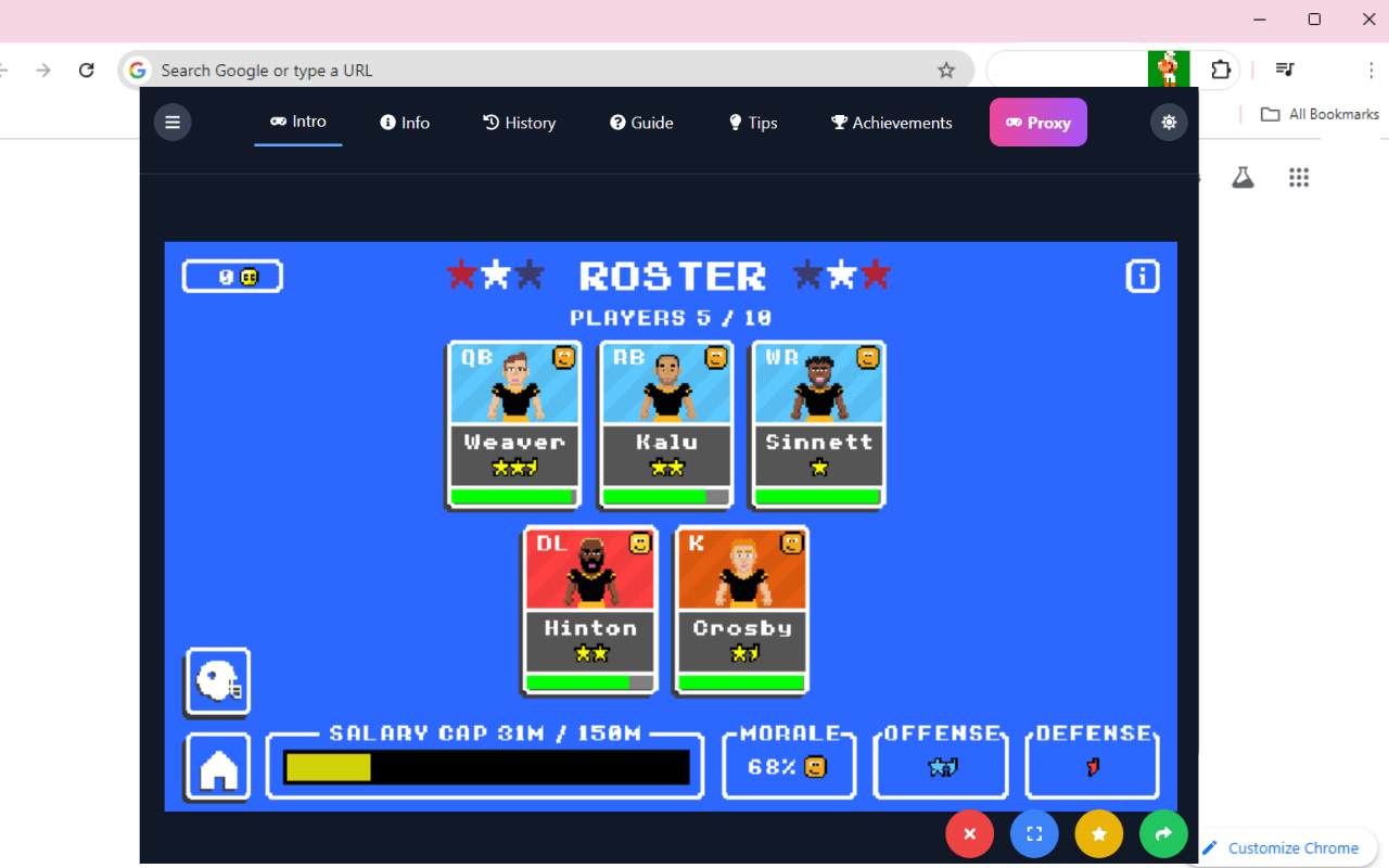 Retro Bowl Unblocked 67 chrome谷歌浏览器插件_扩展第1张截图