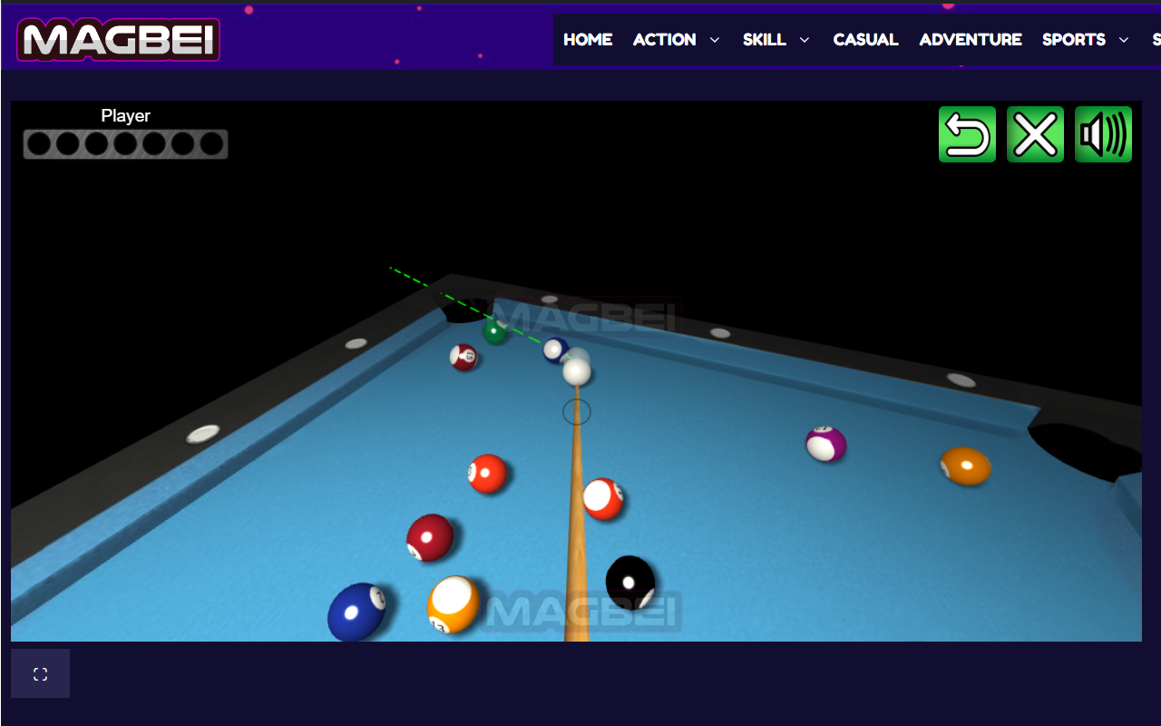 3D Pool 8 Ball Billiards Game 🎱 [Sports Game] 🎮 chrome谷歌浏览器插件_扩展第1张截图