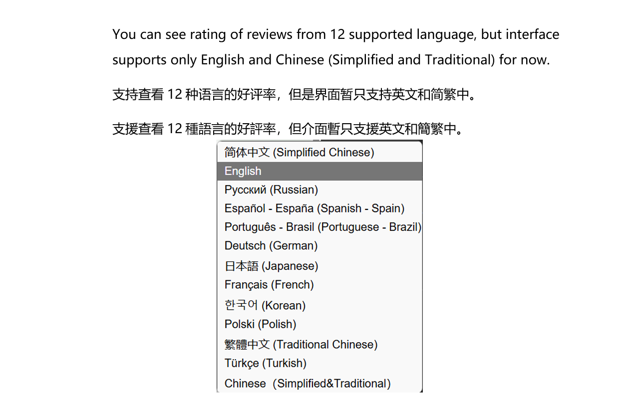 Steam游戏好评率差异 chrome谷歌浏览器插件_扩展第2张截图