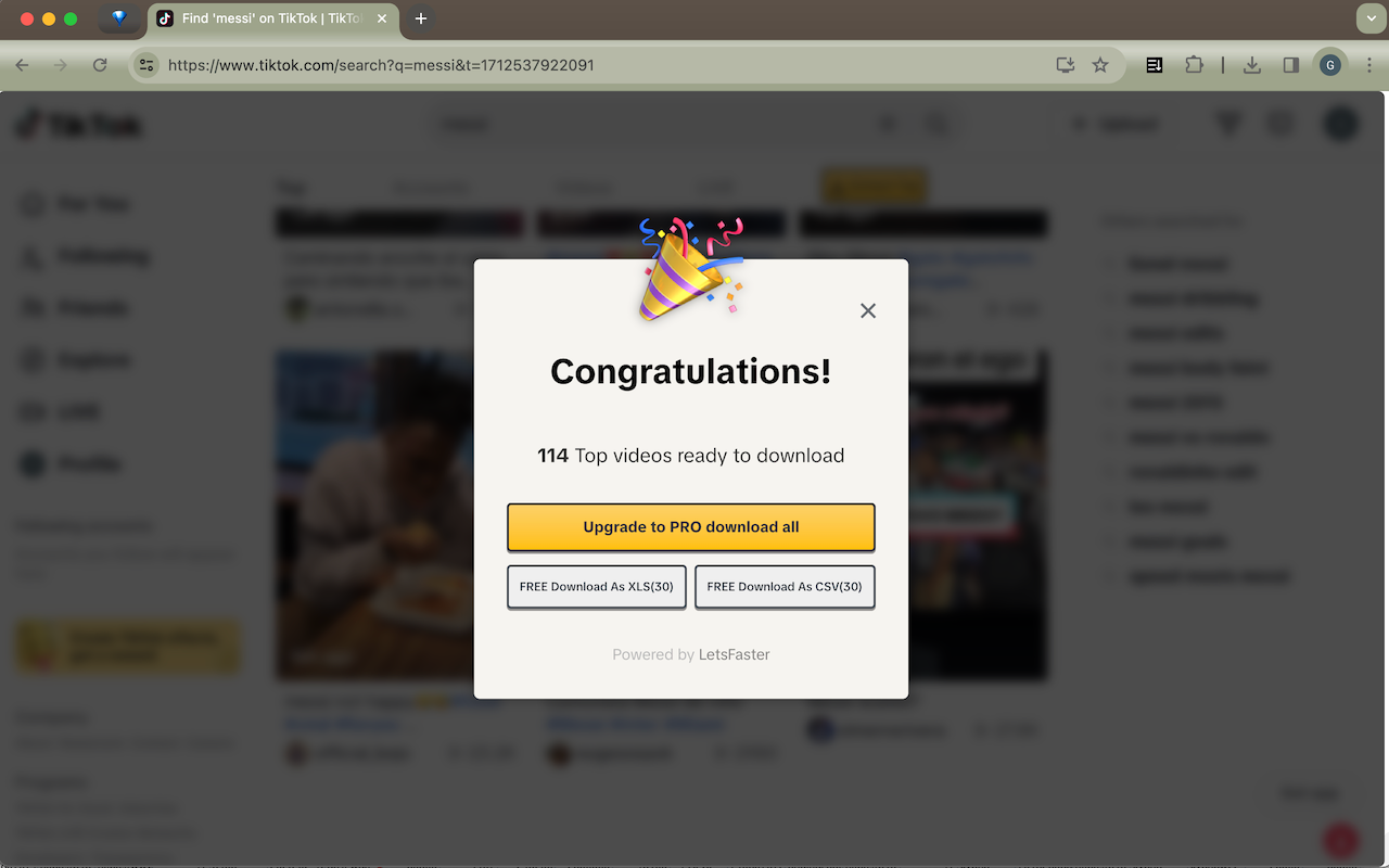 TikTok 顶部提取器 chrome谷歌浏览器插件_扩展第2张截图