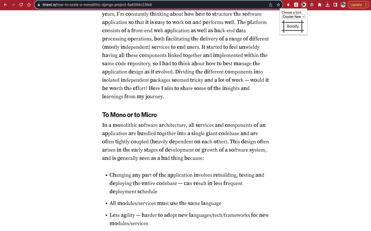 Boldify chrome谷歌浏览器插件_扩展第1张截图