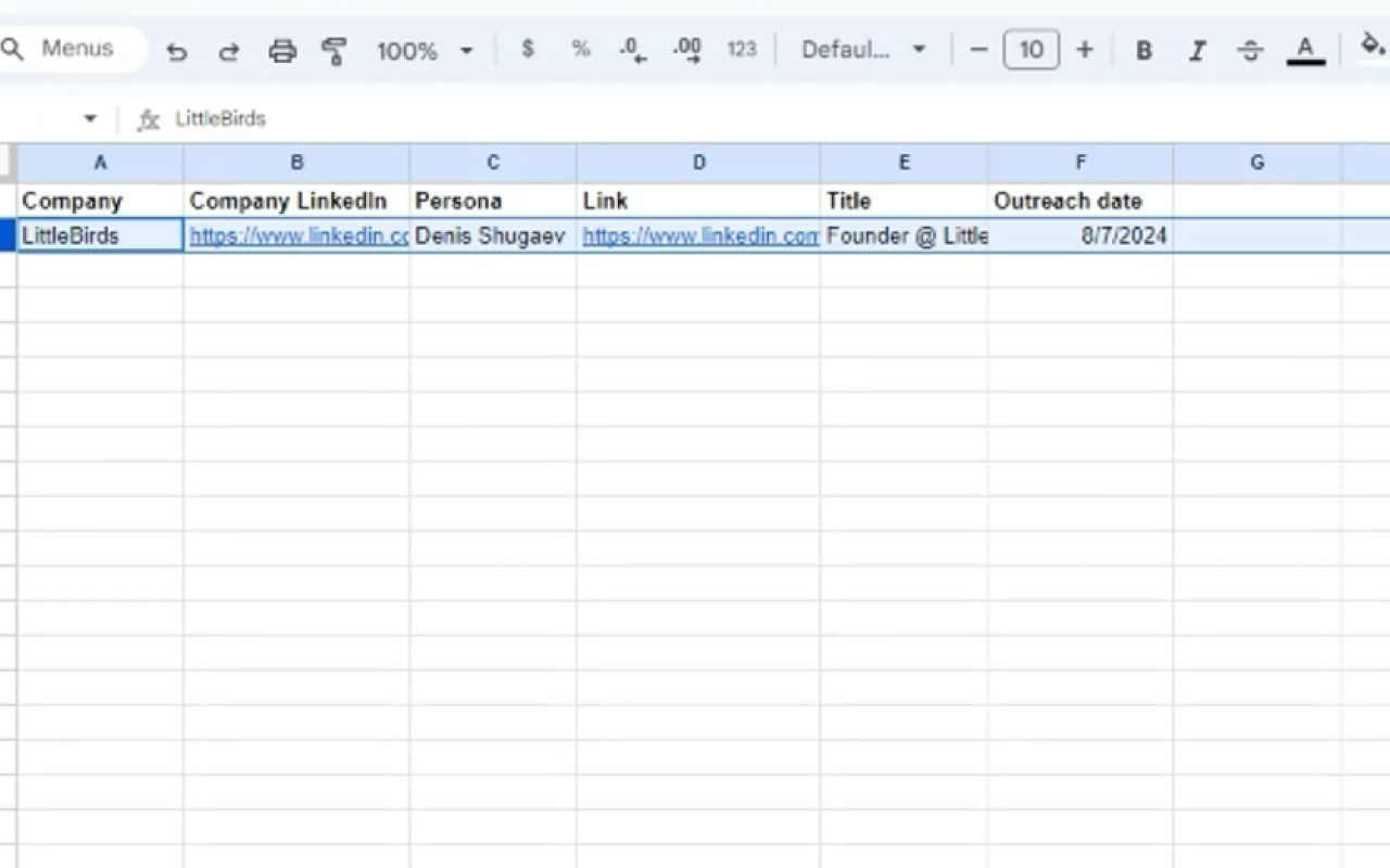LinkedIn to Google Sheets by LittleBirds.io chrome谷歌浏览器插件_扩展第2张截图