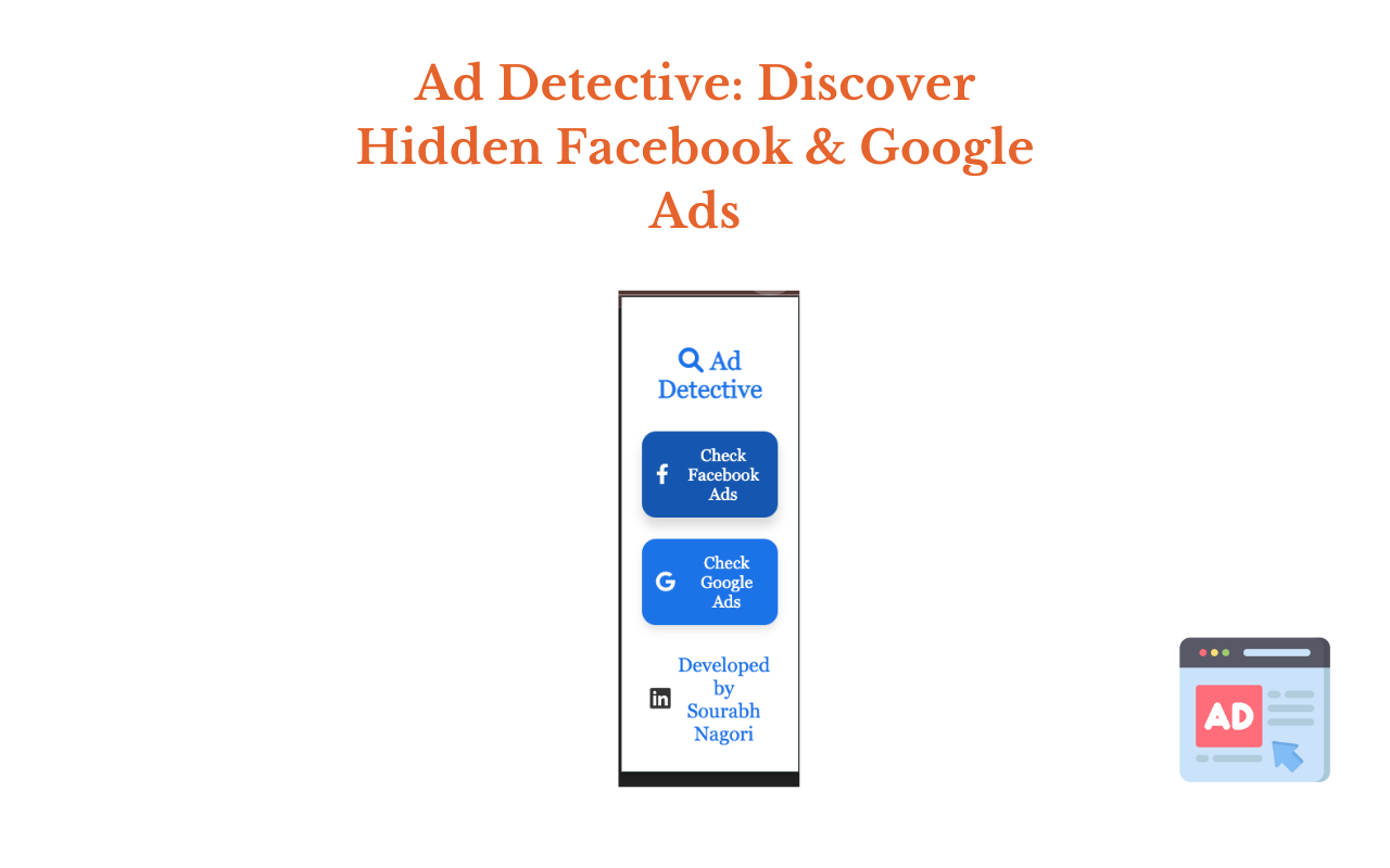 Ad Detective – Uncover Hidden Facebook & Google Ads from Competitors chrome谷歌浏览器插件_扩展第2张截图