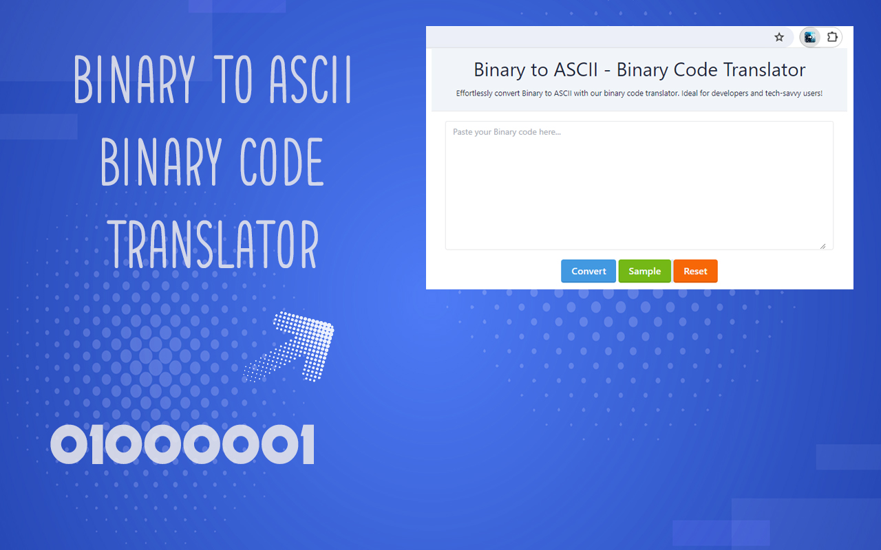 Binary to ASCII - Binary Code Translator chrome谷歌浏览器插件_扩展第2张截图