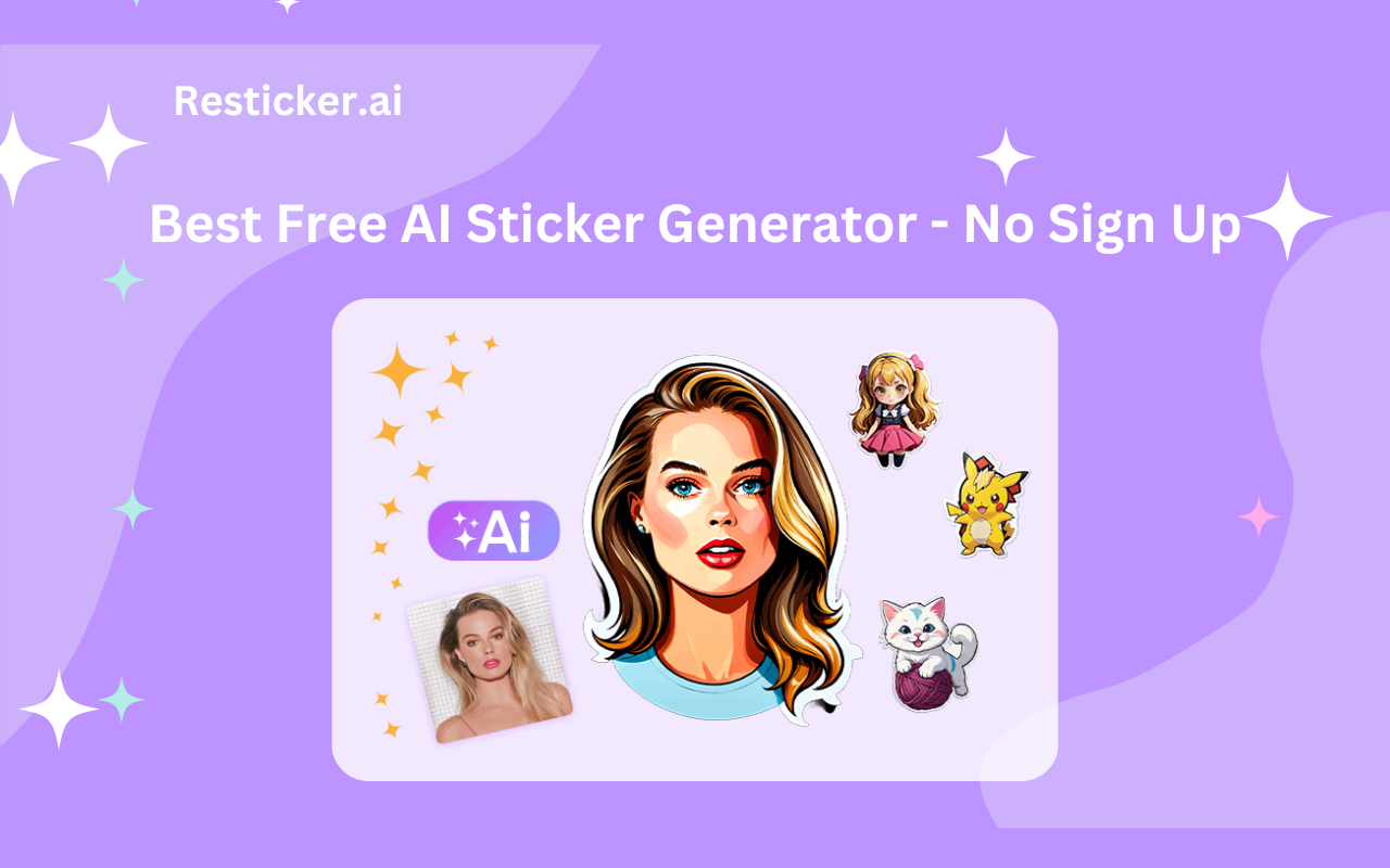AI贴纸生成器（免费且无需注册）- Resticker chrome谷歌浏览器插件_扩展第1张截图