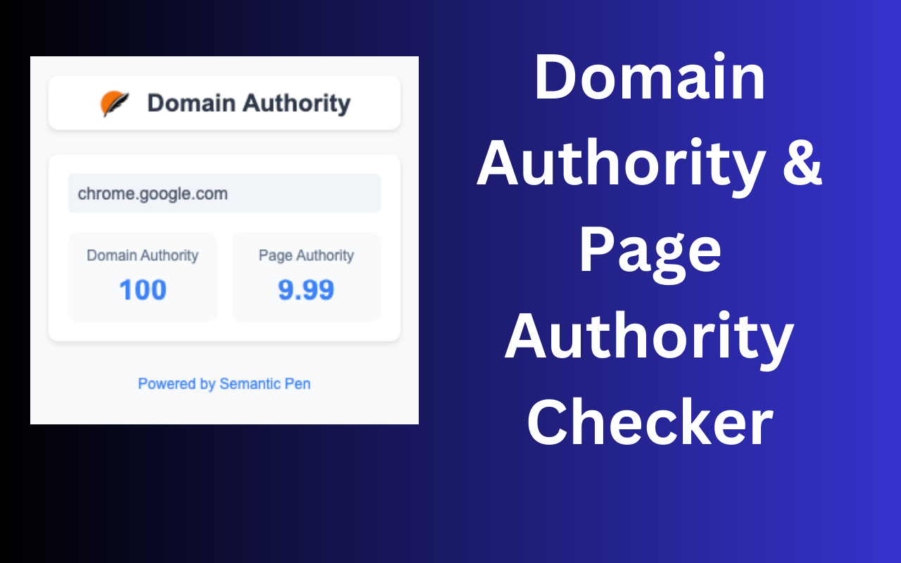 Domain Authority Checker chrome谷歌浏览器插件_扩展第1张截图