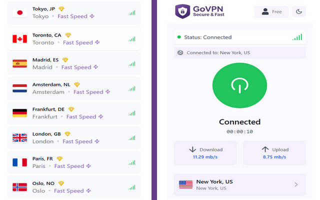 Go - 免费和安全的无限制和代理 chrome谷歌浏览器插件_扩展第3张截图