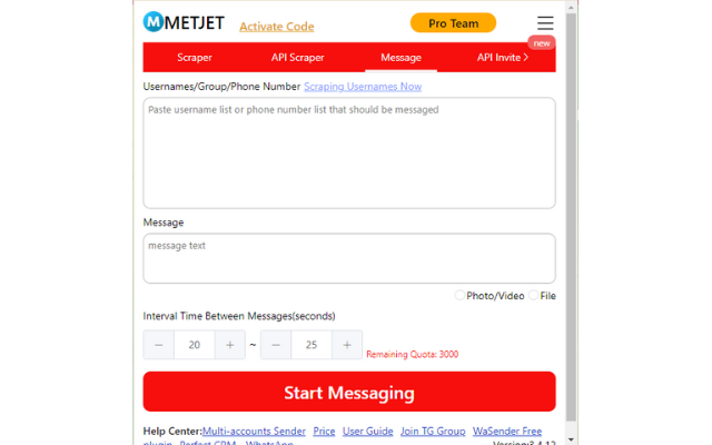 Bulk message send - telegr chrome谷歌浏览器插件_扩展第1张截图