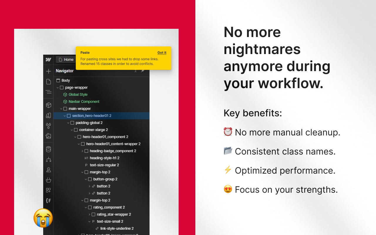 RiseVerse Library: Prevent class duplication in Webflow chrome谷歌浏览器插件_扩展第4张截图
