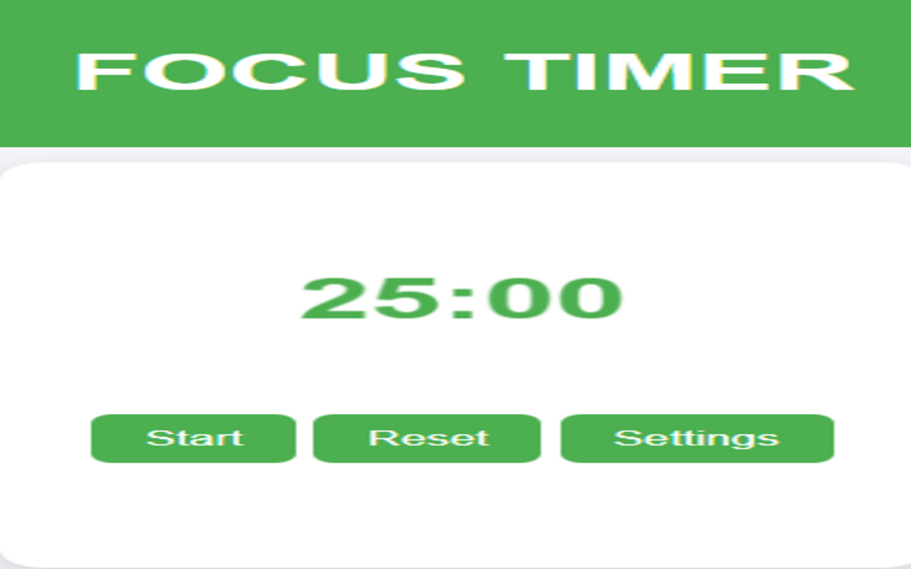 Focus Timer - Pomodoro Productivity Clock chrome谷歌浏览器插件_扩展第2张截图