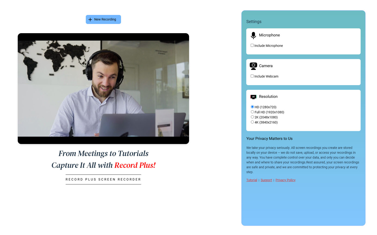 RecordPlus - Screen Recorder chrome谷歌浏览器插件_扩展第3张截图