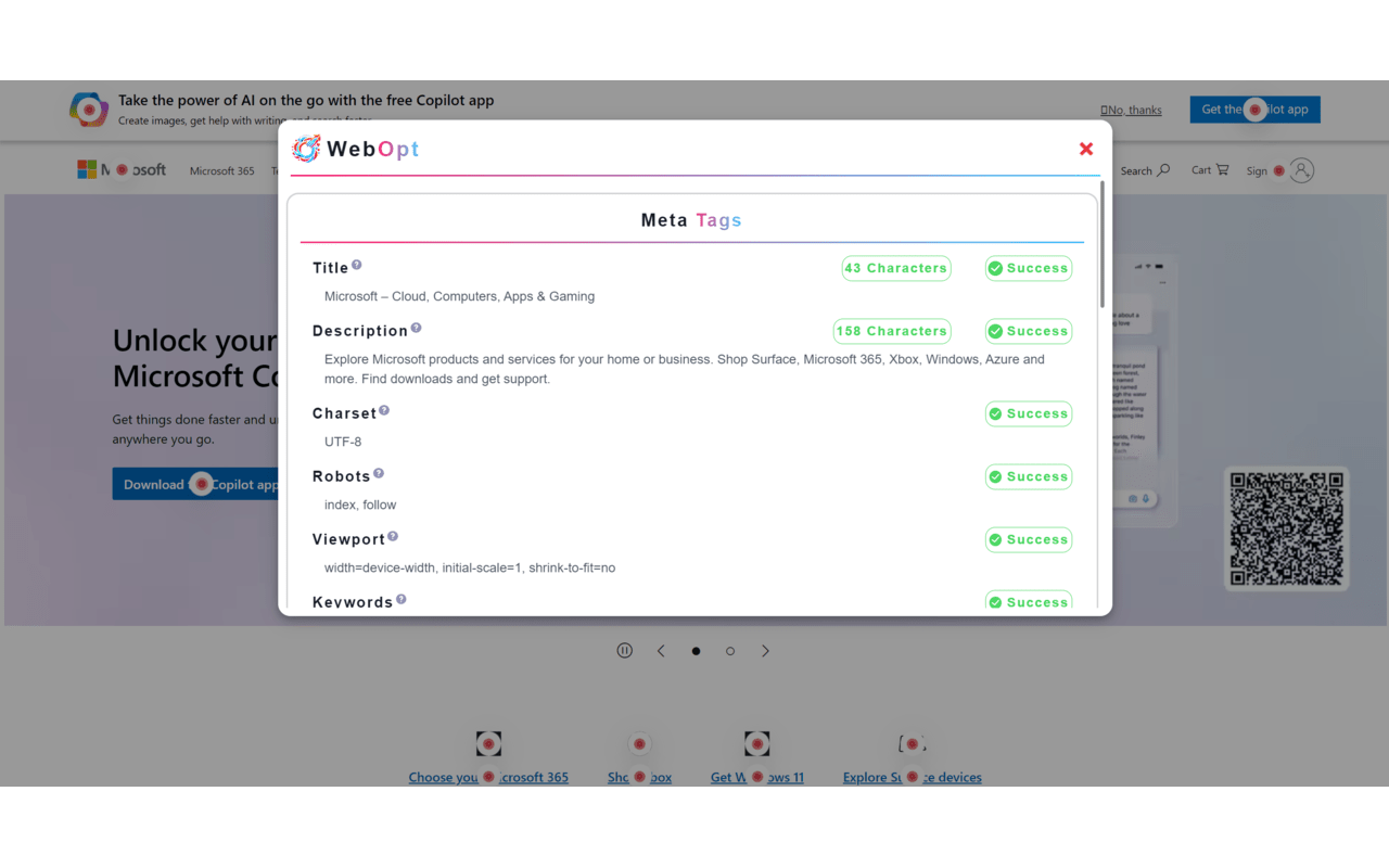 Webopt - Website Testing Tool chrome谷歌浏览器插件_扩展第1张截图