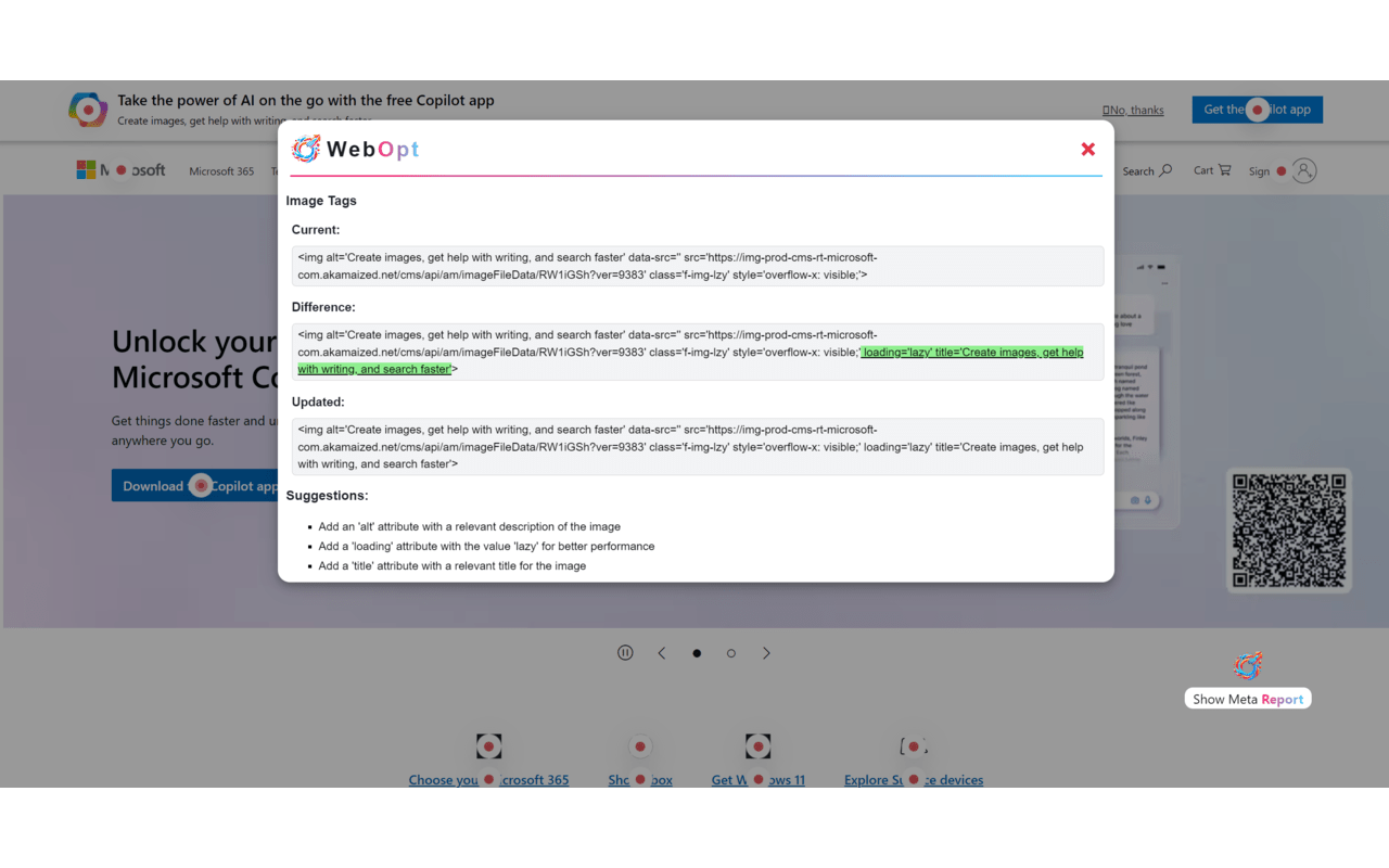 Webopt - Website Testing Tool chrome谷歌浏览器插件_扩展第3张截图