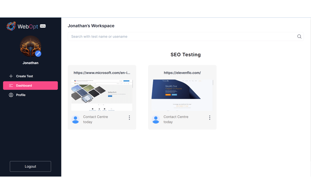 Webopt - Website Testing Tool chrome谷歌浏览器插件_扩展第4张截图