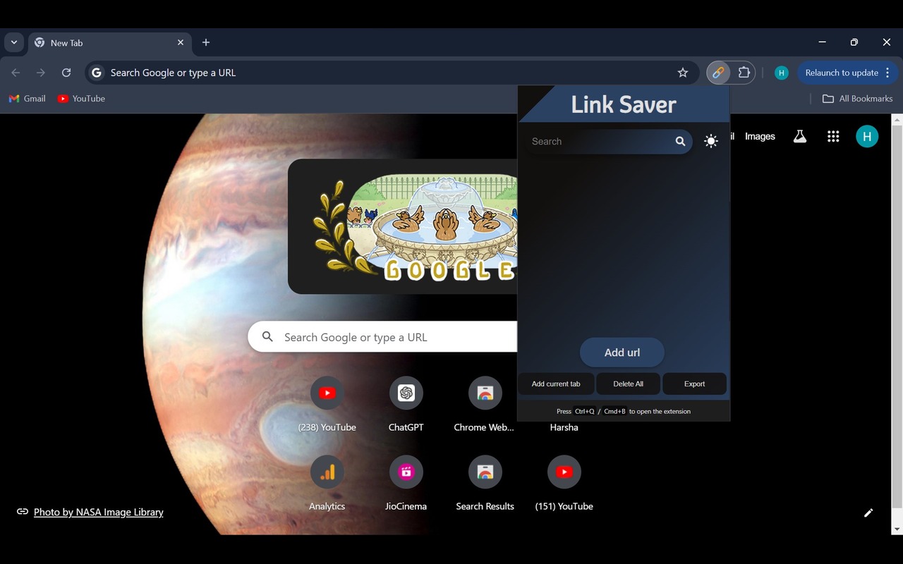Link Saver chrome谷歌浏览器插件_扩展第1张截图