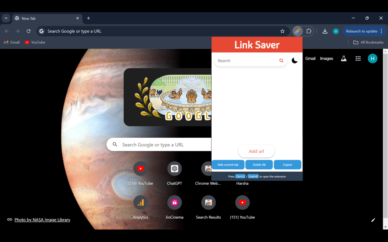 Link Saver chrome谷歌浏览器插件_扩展第2张截图
