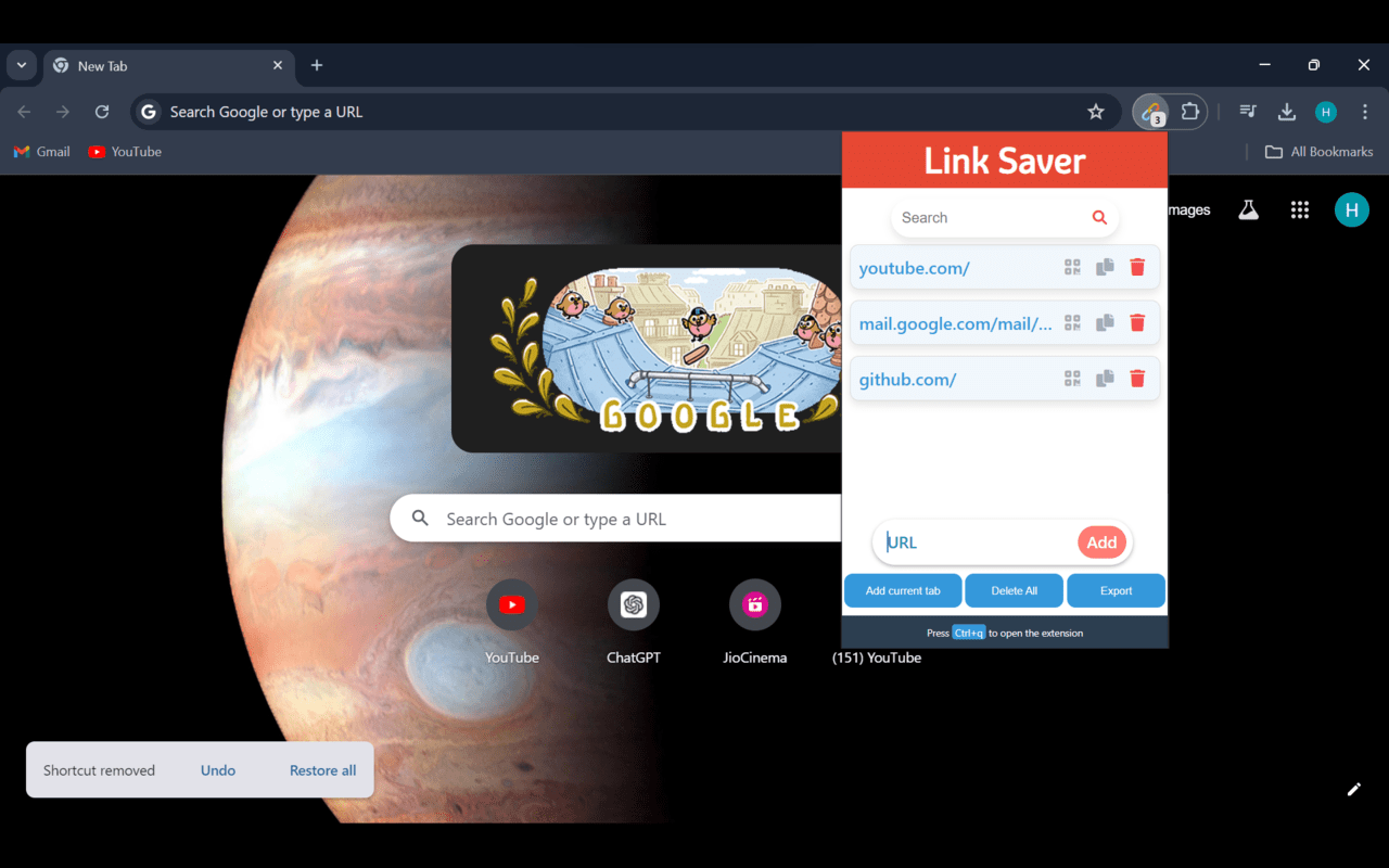 Link Saver chrome谷歌浏览器插件_扩展第3张截图