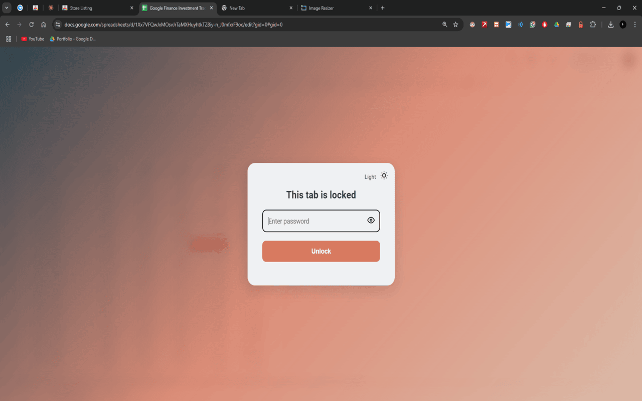 Tab Locker chrome谷歌浏览器插件_扩展第2张截图