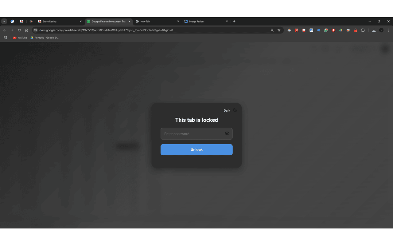 Tab Locker chrome谷歌浏览器插件_扩展第5张截图