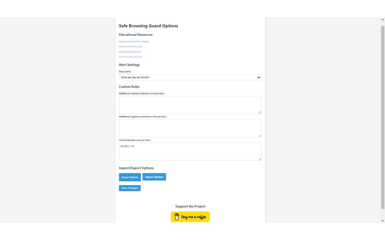Safe Browsing Guard chrome谷歌浏览器插件_扩展第2张截图