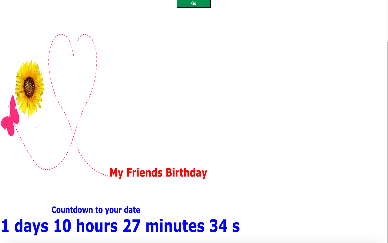 Countdown to your Date chrome谷歌浏览器插件_扩展第4张截图