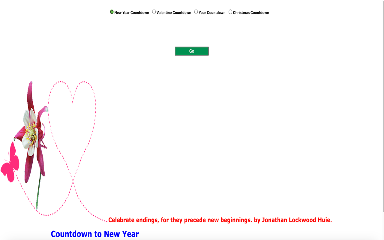 Countdown to your Date chrome谷歌浏览器插件_扩展第5张截图