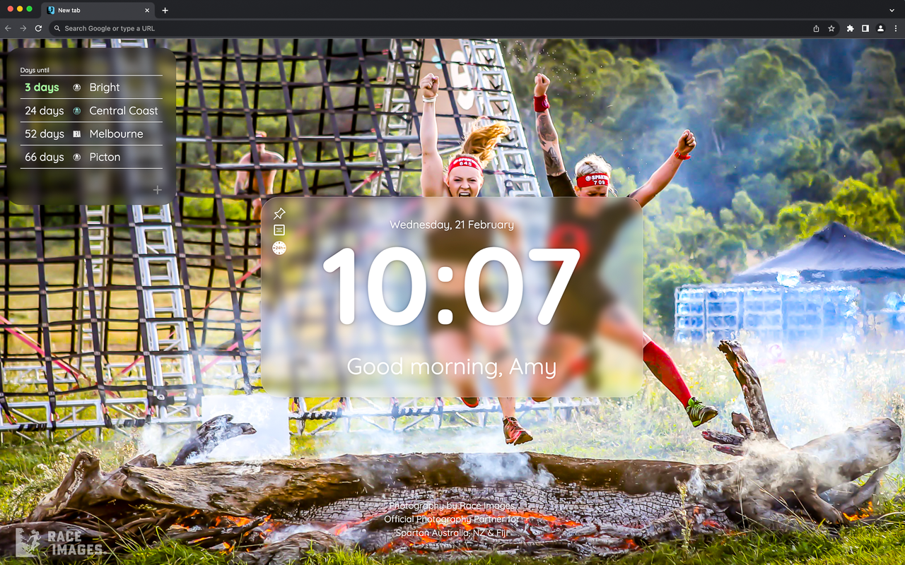 Race Images Event Countdown chrome谷歌浏览器插件_扩展第2张截图