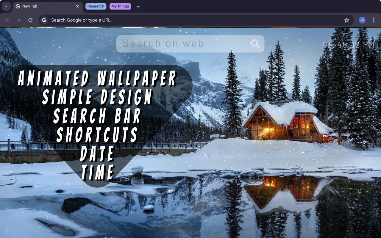 Cozy Winter Cabin Live Wallpaper chrome谷歌浏览器插件_扩展第1张截图