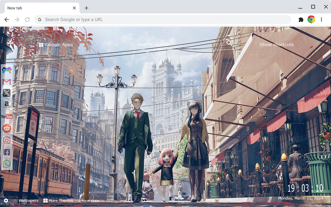 Loid Forger | Spy x Family New Tab Extension chrome谷歌浏览器插件_扩展第4张截图