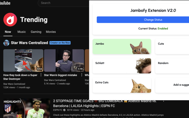 Jambofy V2.0 chrome谷歌浏览器插件_扩展第1张截图