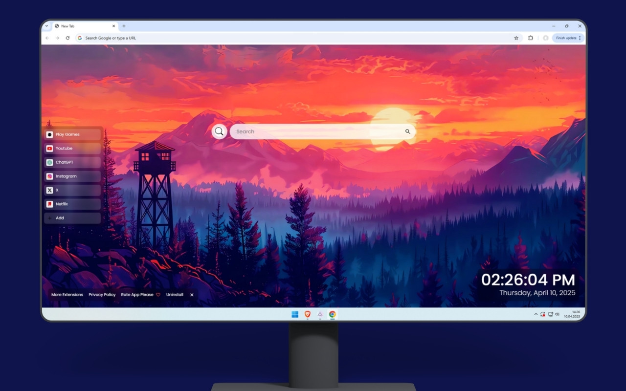 Firewatch Tower Live Wallpaper chrome谷歌浏览器插件_扩展第1张截图