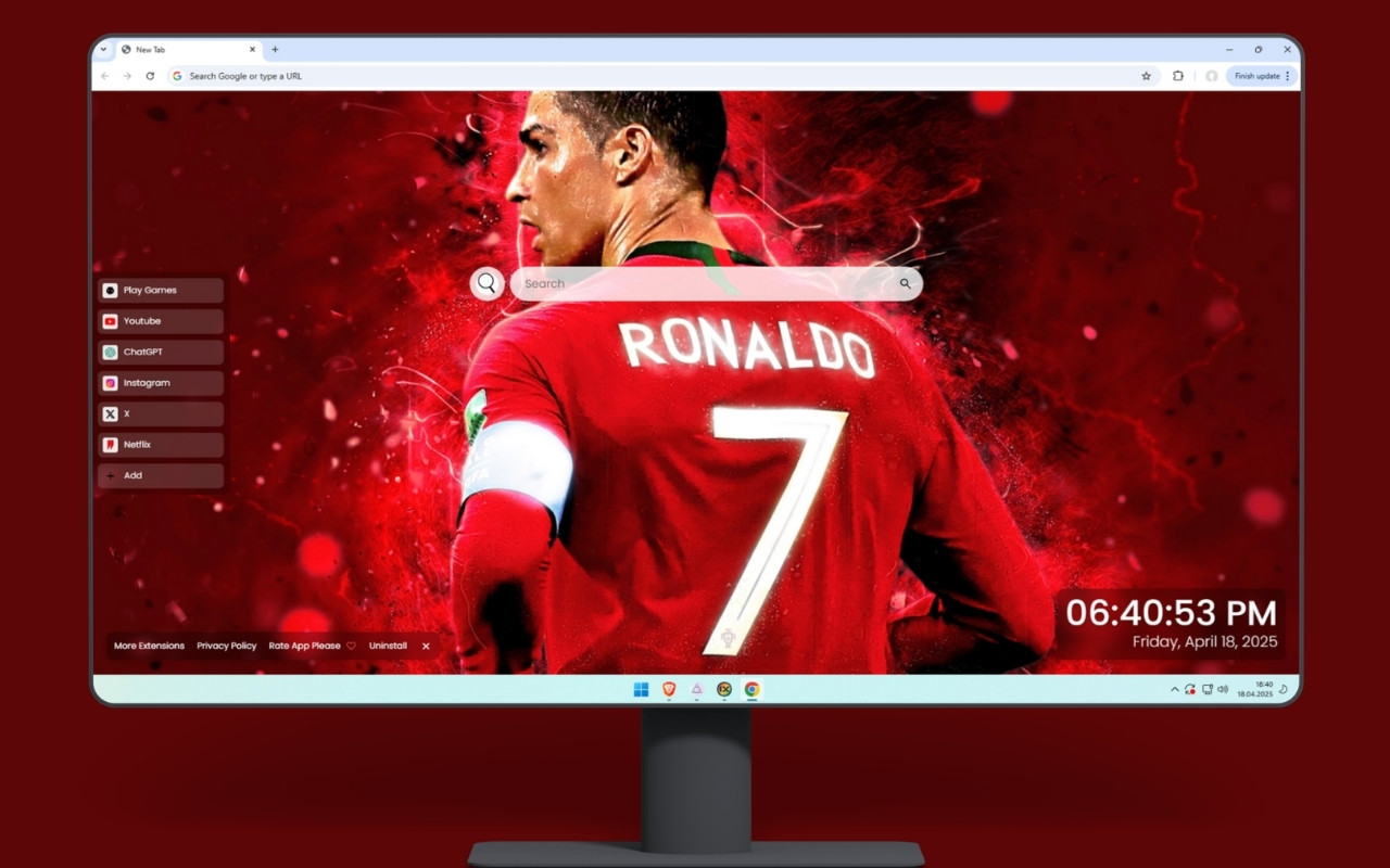 Cristiano Ronaldo No.7 Live Wallpaper chrome谷歌浏览器插件_扩展第2张截图