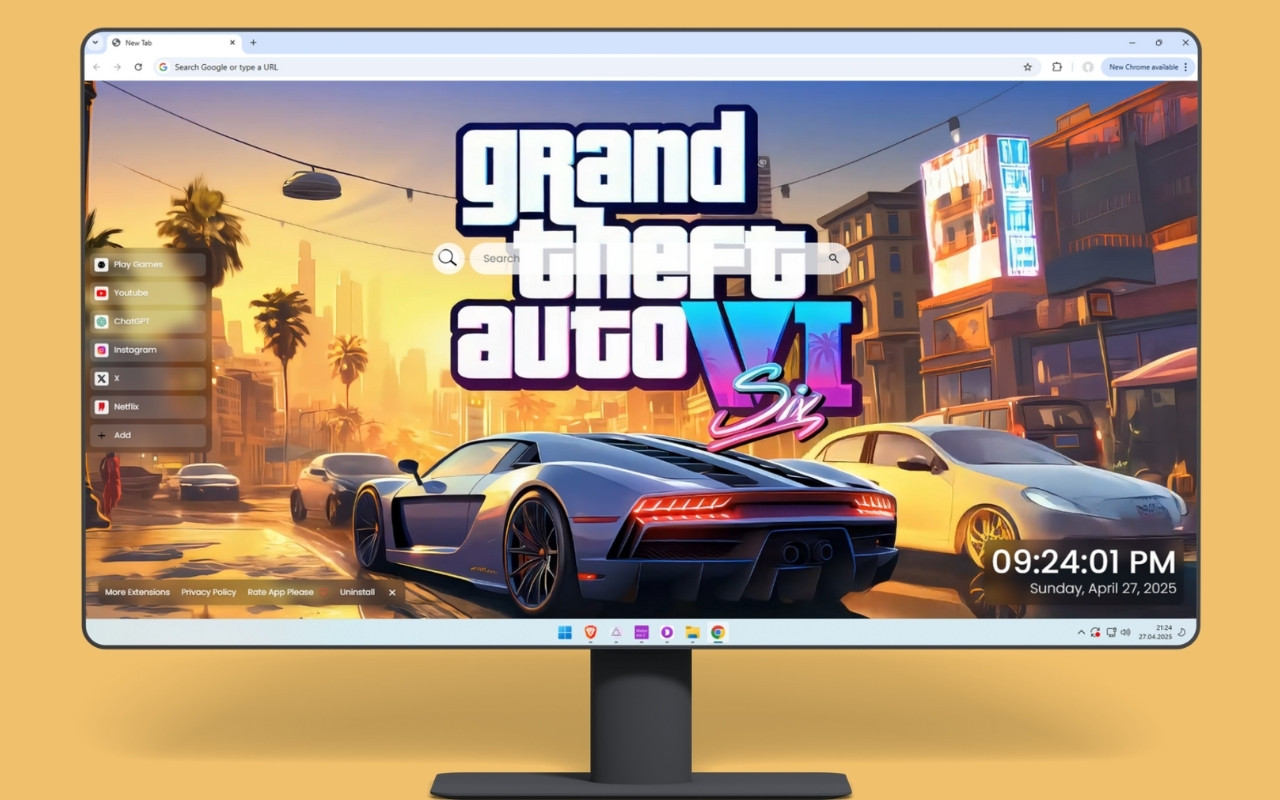 GTA 6 City Live Wallpaper chrome谷歌浏览器插件_扩展第4张截图