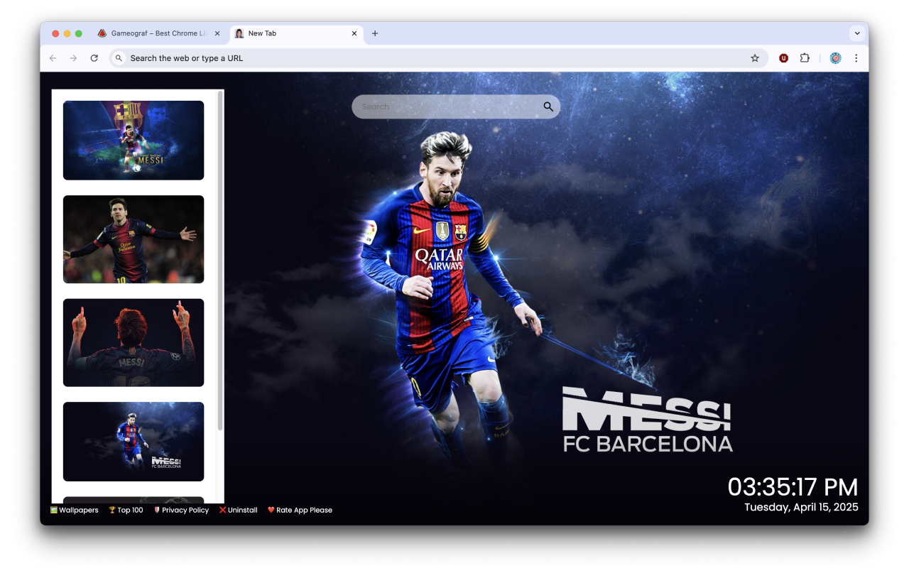 Lionel Messi Barcelona Wallpapers chrome谷歌浏览器插件_扩展第2张截图