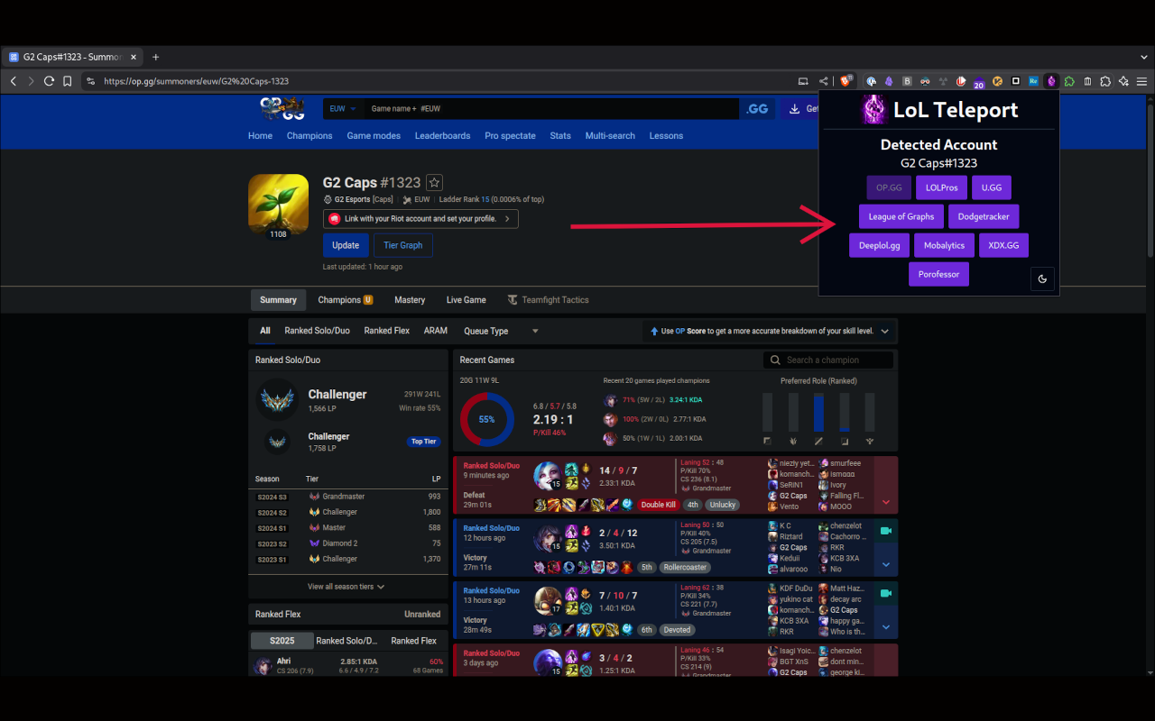 LoL Teleport chrome谷歌浏览器插件_扩展第1张截图