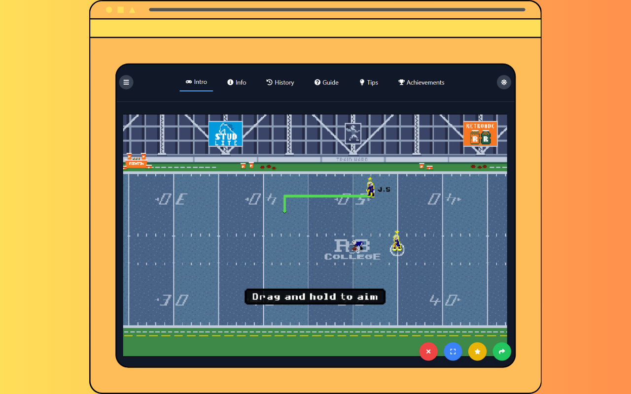 Retro Bowl College Unblocked Game chrome谷歌浏览器插件_扩展第2张截图
